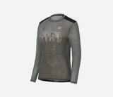 Camiseta Manga Larga Hiru Lab Merino Mujer Gris Piedra