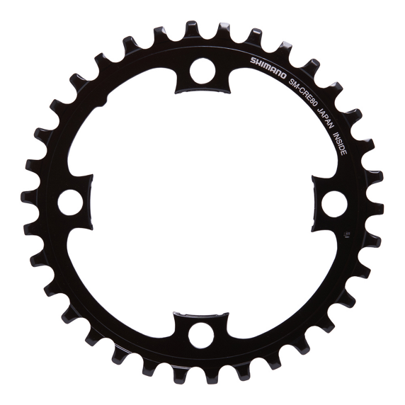 Plato Shimano SM-CRE80 FC-E8000/FC-E8050/FC-M8050 Sin Guia Cadena Negro