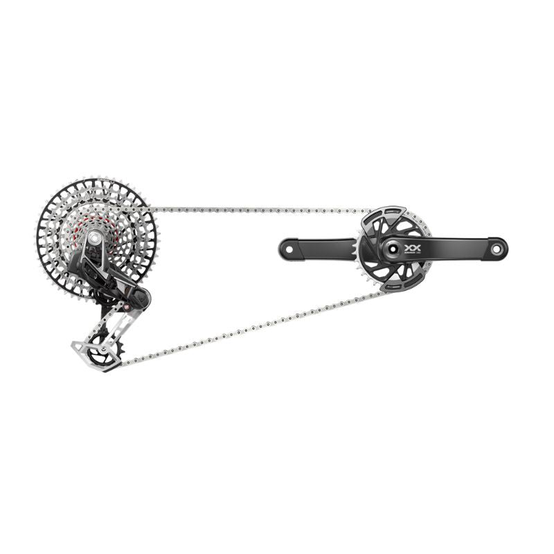 Grupo Electrónico Sram XX T-Type Eagle AXS DUB POD DM 175mm 32d 1x12v Negro